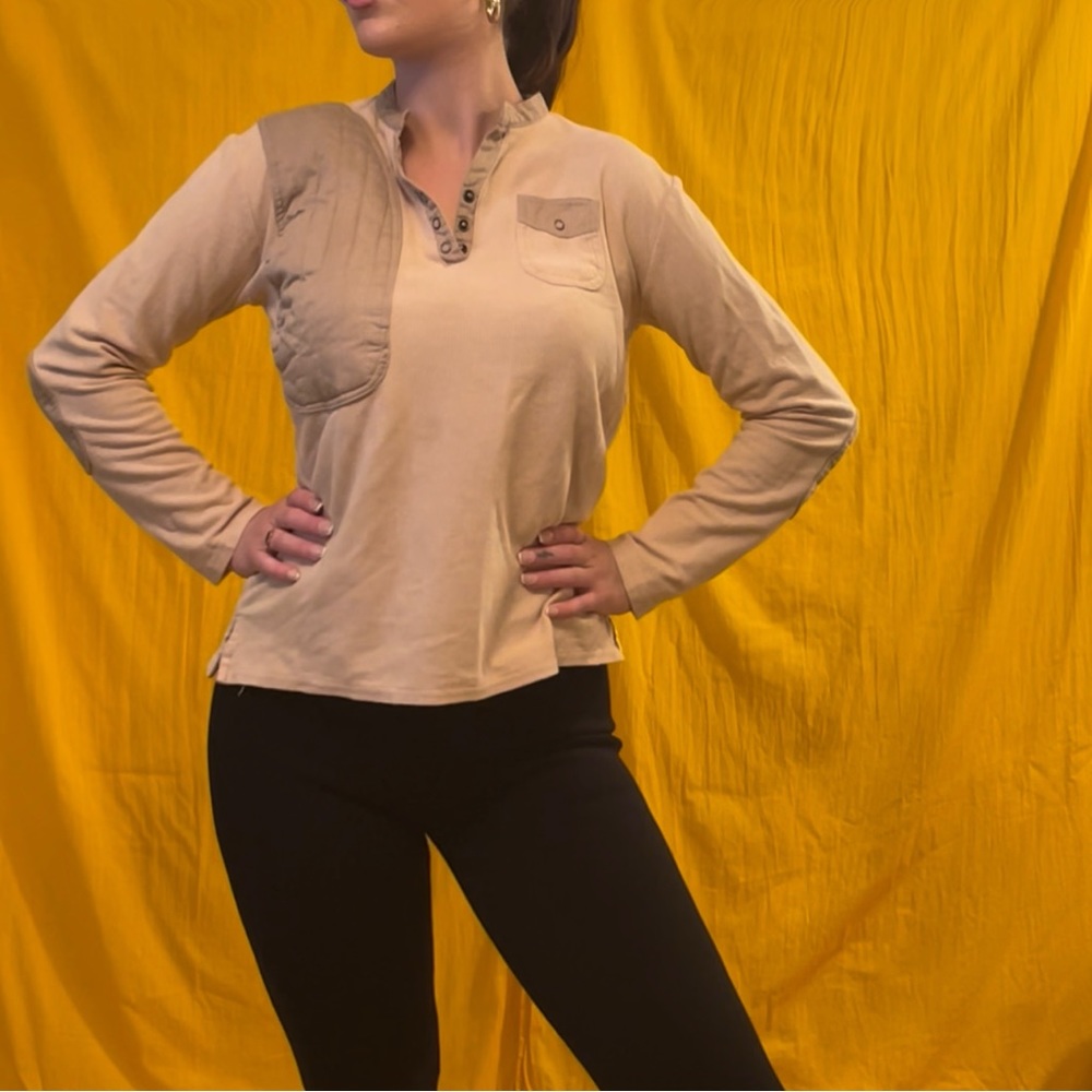 Vintage nude military long sleeve